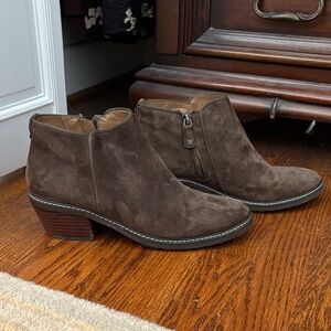 Sam Edelman Brown Suede Ankle Boots